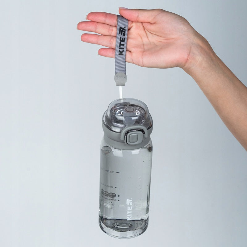 Bidon tritanowy 500 ml szary z sitkiem butelka na trening z ustnikiem Kite