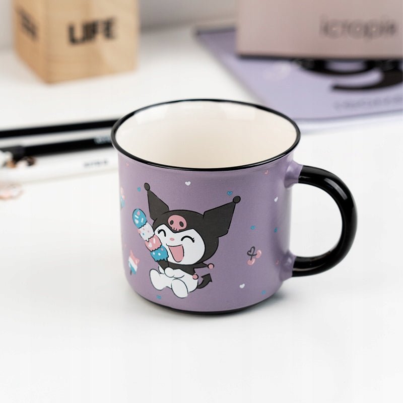 Kubek ceramiczny Kuromi 370 ml lilowy