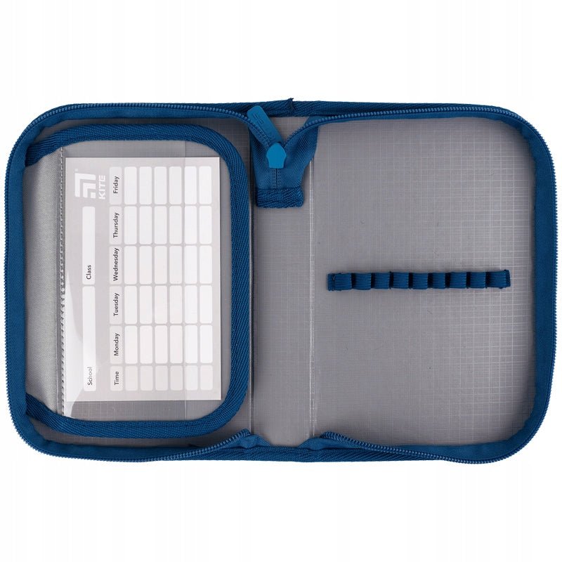 Piórnik szkolny rozkładany dla chłopców niebieski Kite K24-621-6
