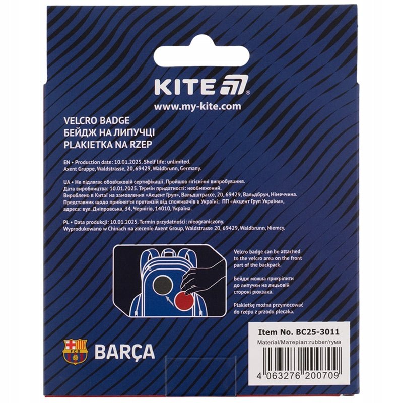 Naszywka na rzep emblemat plakietka FC Barcelona