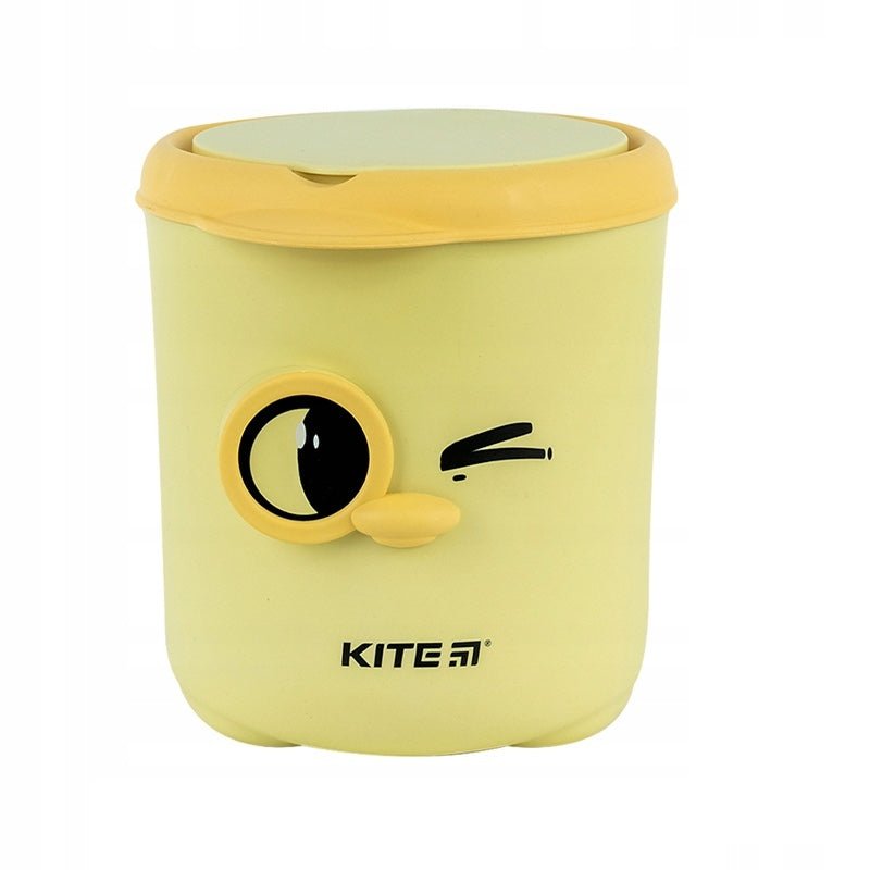Kosz na śmieci na biurko dla dziecka żółty