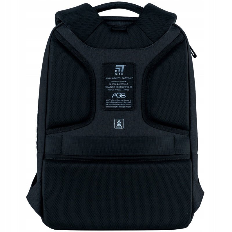 Plecak dla nastolatków na laptop czarny AGS Kite