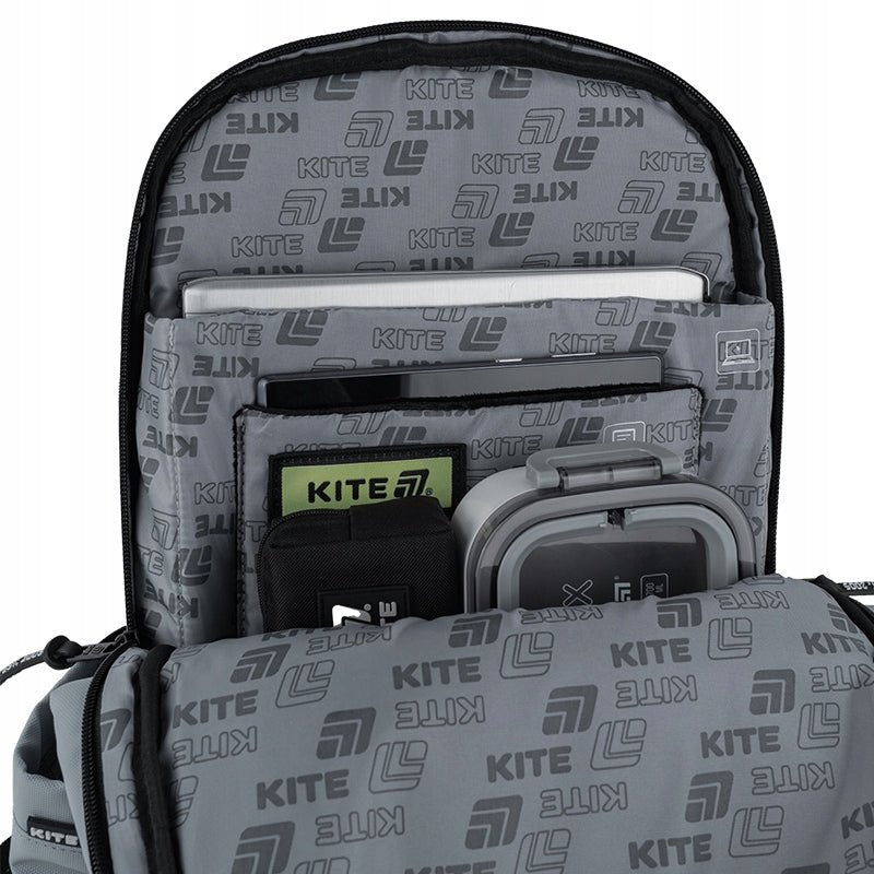 Plecak szkolny młodzieżowy jasnoszary Kite