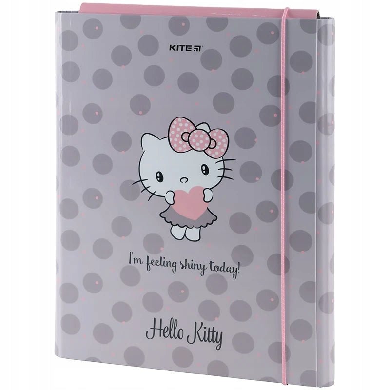 Teczka z gumką A4 szara Hello Kitty