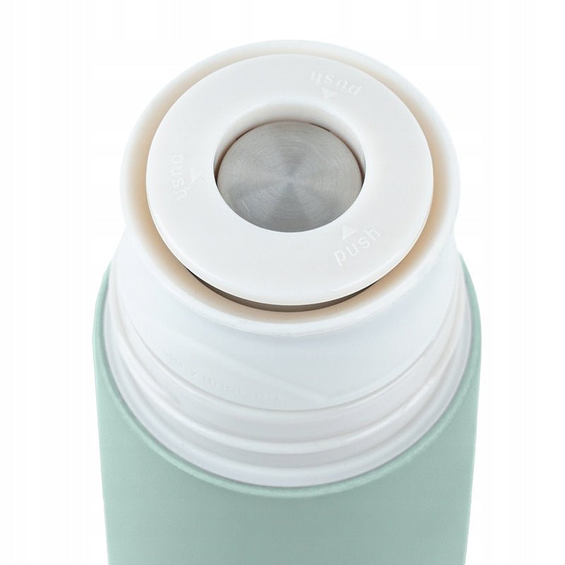 Termos z kubkiem metalowy 500 ml zielony