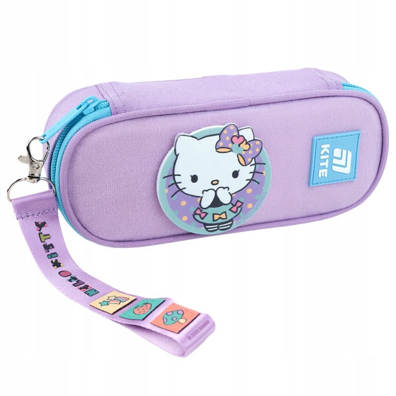 Zestaw naszywek na rzep z brelokiem dla dziewczynek Hello Kitty