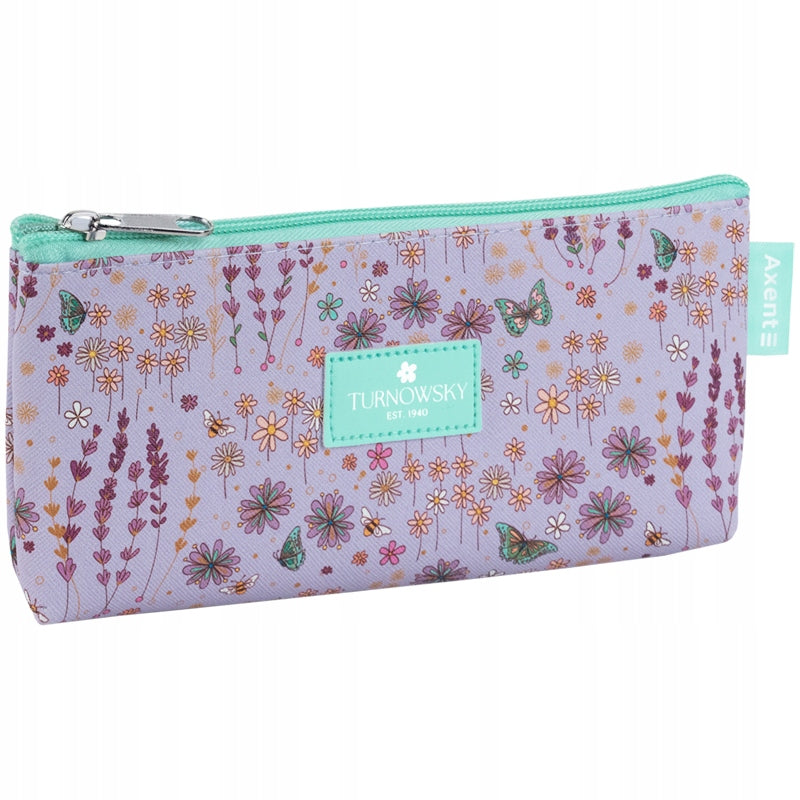 Front fioletowego piórnika Axent z licencjonowanym wzorem Turnowsky.