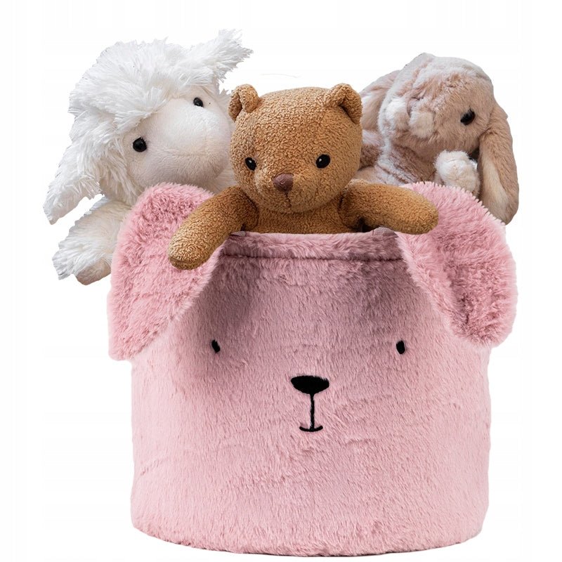 Kosz na zabawki pluszowy pojemnik organizer na drobiazgi królik rozmiar M