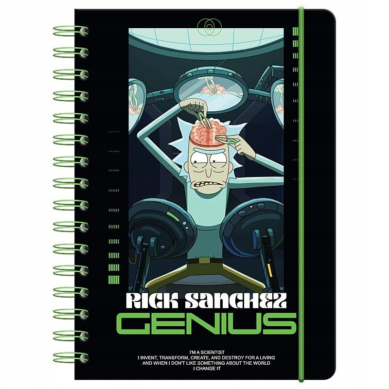 Notes Pamiętnik A5 80 KARTEK Rick and Morty KITE