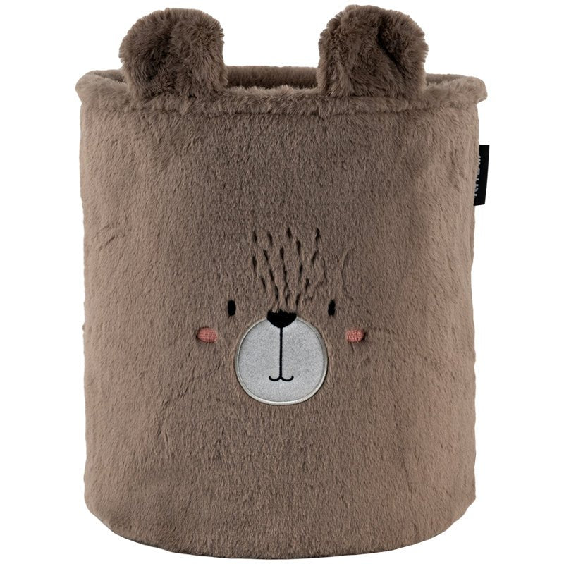 Kosz na zabawki pluszowy pojemnik organizer na drobiazgi miś rozmiar L