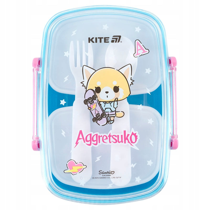 Lunchbox Śniadaniówka ze Sztućcami 750ml Aggretsuko Kite