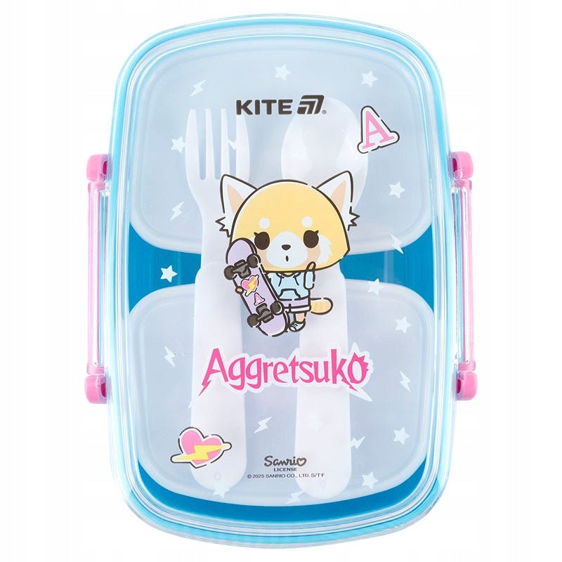 Lunchbox Śniadaniówka ze Sztućcami 750ml Aggretsuko Kite