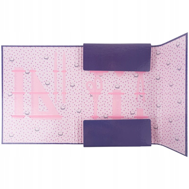 Teczka z gumką A4 do prac plastycznych fioletowa Feel Good