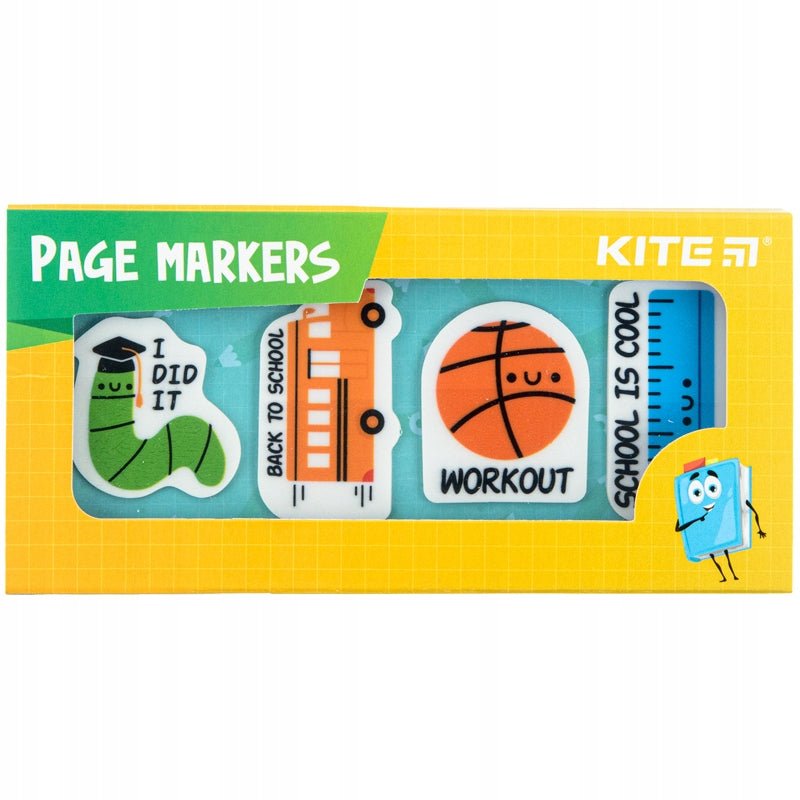 Zakładki indeksujące plastikowe 4x20 szt. Kite