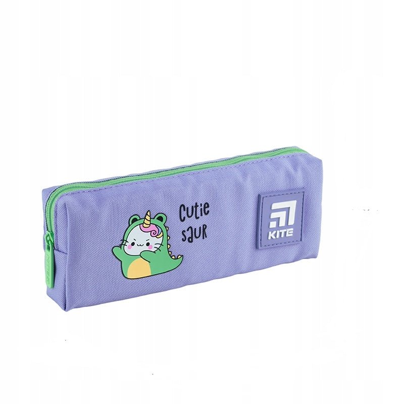 Piórnik saszetka szkolny dla dziewczynki fioletowy