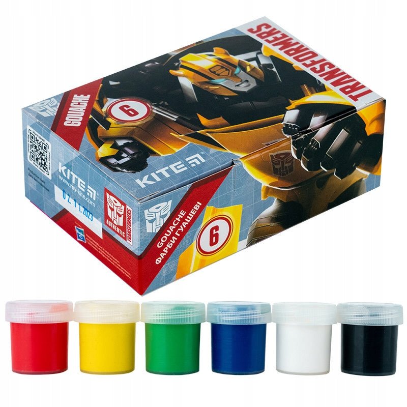 Farby gwasze zestaw 6 sztuk