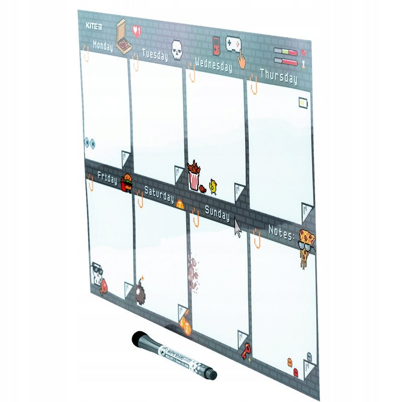 Planer ścienny dla dzieci na tydzień A3