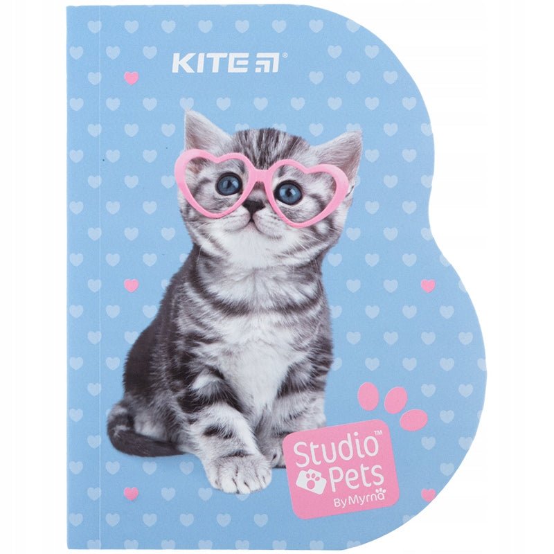 Notes pamiętnik 60 arkuszy kratka niebieski Studio Pets