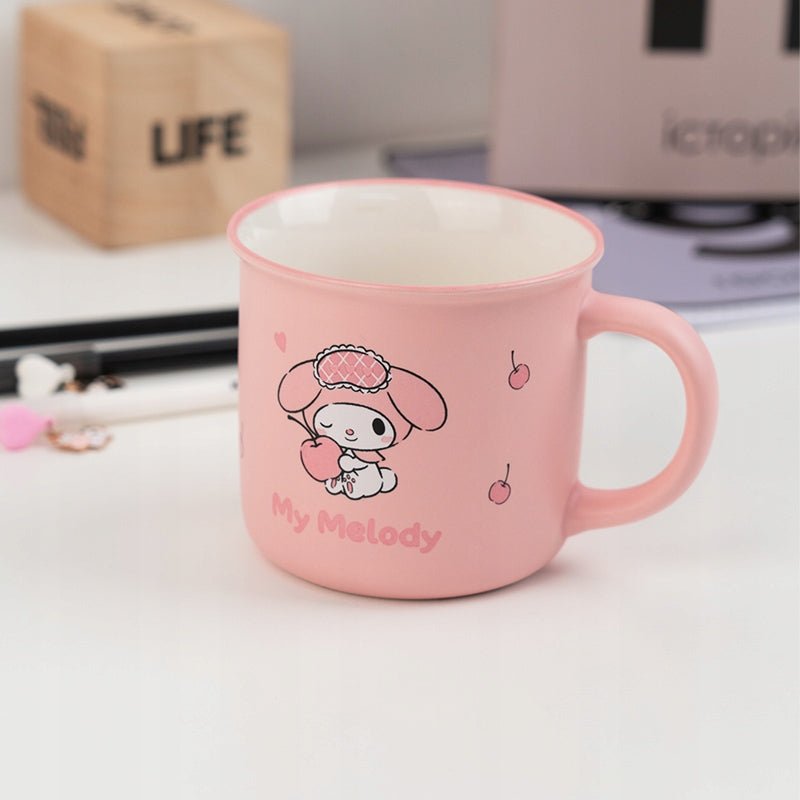 Stylowy kubek My Melody o pojemności 370 ml – idealny na kawę lub herbatę z uroczym designem