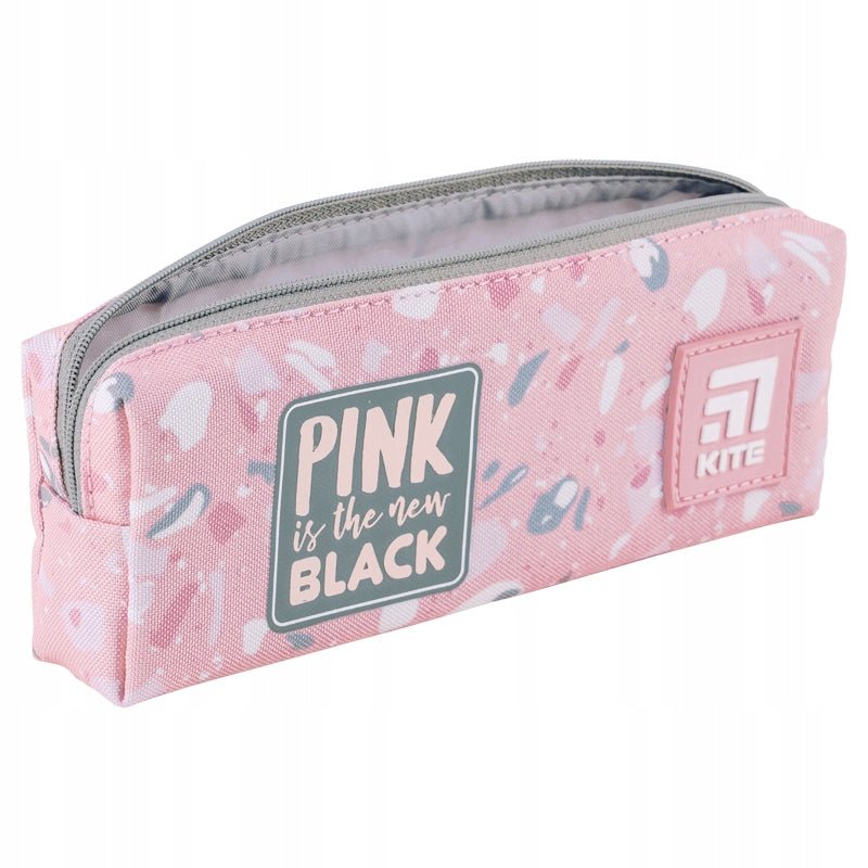 Piórnik saszetka dla dziewczynek różowy wzory