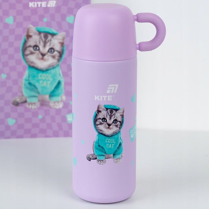 Termos z kubkiem dla dzieci metalowy 480 ml Studio Pets