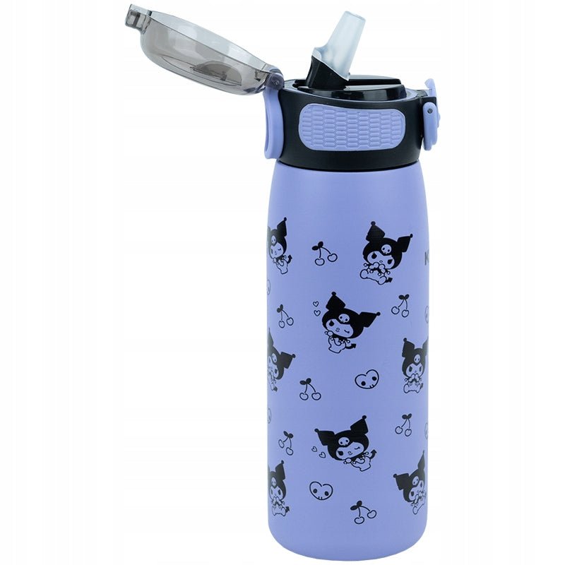 Termos dzieciecy Kuromi 600 ml z uchwytem do szkoly
