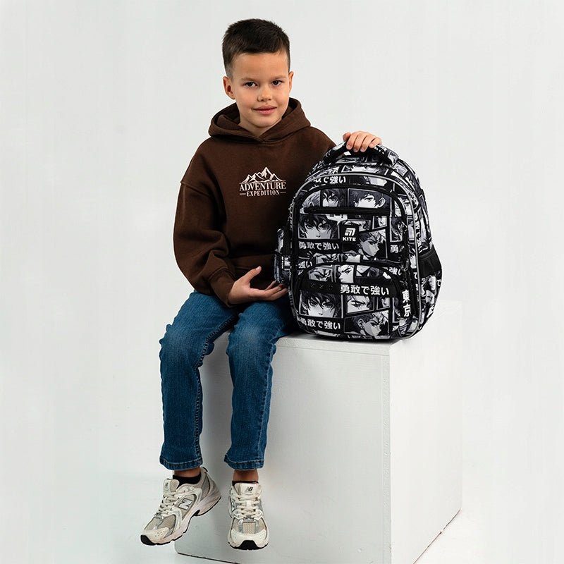 Plecak szkolny Kite K25-773M-4 z ortopedycznymi plecami Ergo Kids dla dzieci 6-10 lat.