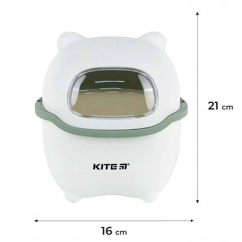 Kosz na śmieci na biurko dla dziecka zielony kosmos