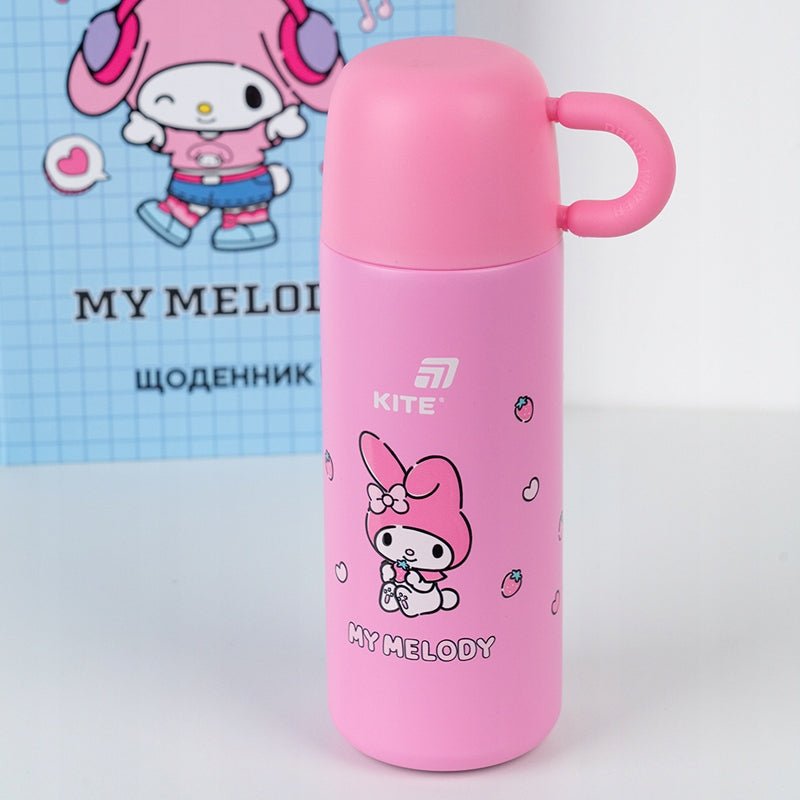 Termos z kubkiem dla dziewczynki metalowy 480 ml My Melody