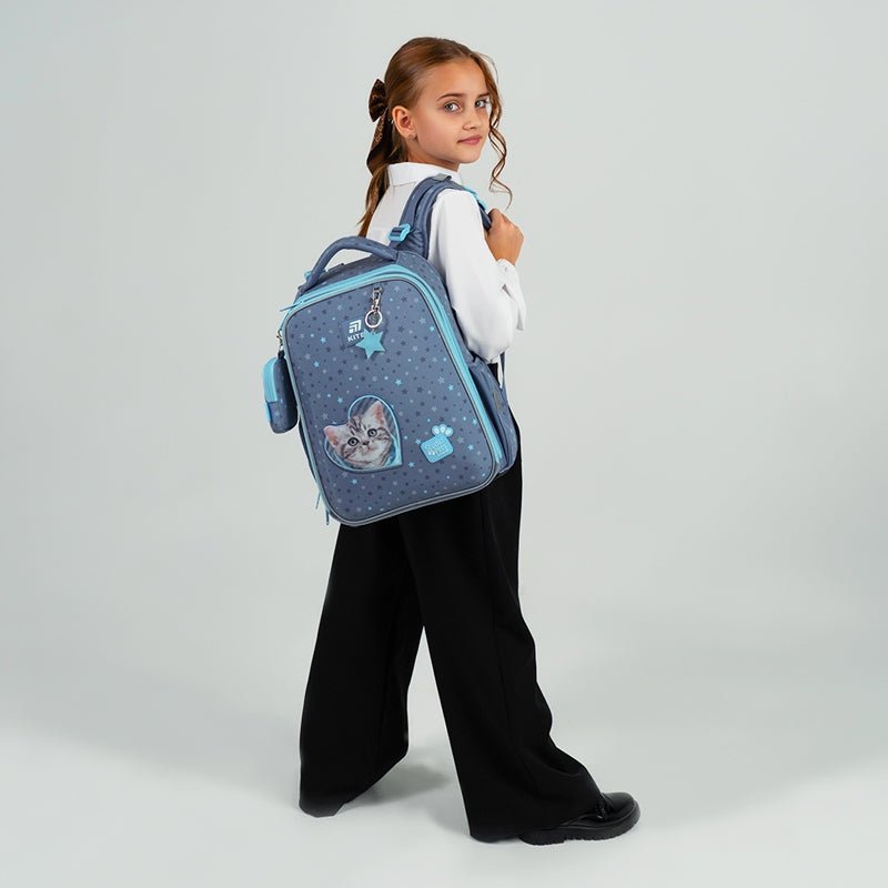 Szkolny tornister Kite z plecami Ergo Kids i odblaskami dla dzieci 130–145 cm