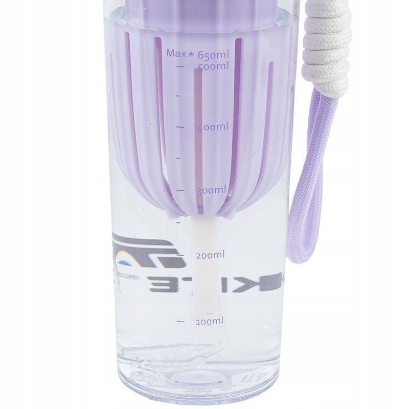 Butelka na wodę kubek z rurką 650ml z sitkiem fioletowy Kite