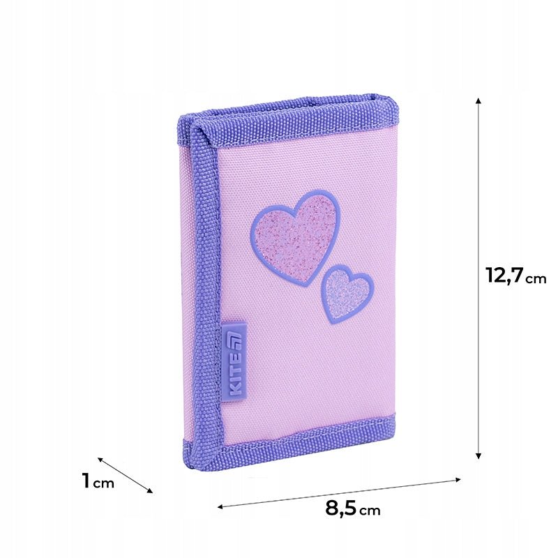 Portfel dziecięcy na rzep dla dziewczynki Sweetheart Kite