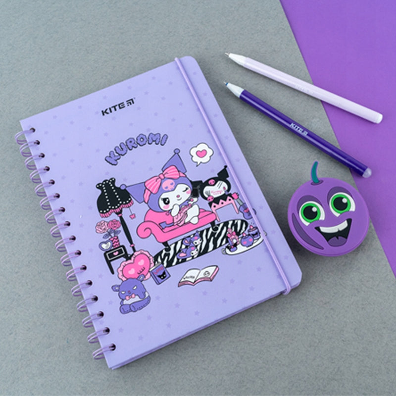 Notes Pamiętnik A5 na Spirali 80 kartek kratka Kuromi kite
