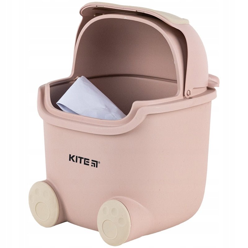 Kosz na śmieci na biurko dla dziecka różowy