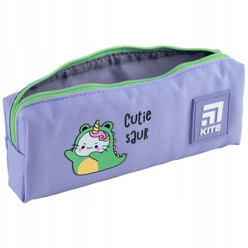Piórnik saszetka szkolny dla dziewczynki fioletowy