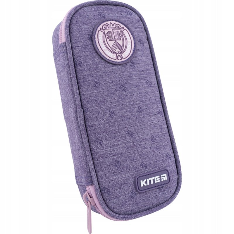 Piórnik saszetka szkolny dla dziewczynki College liliowy