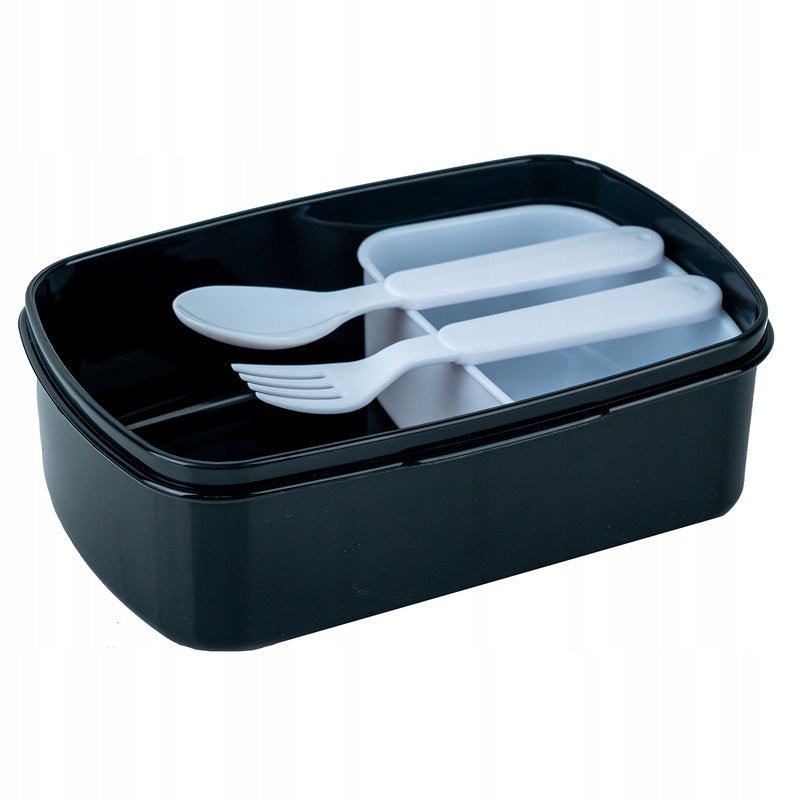 Lunch box ze sztućcami i mini pojemnikiem 750 ml Game over