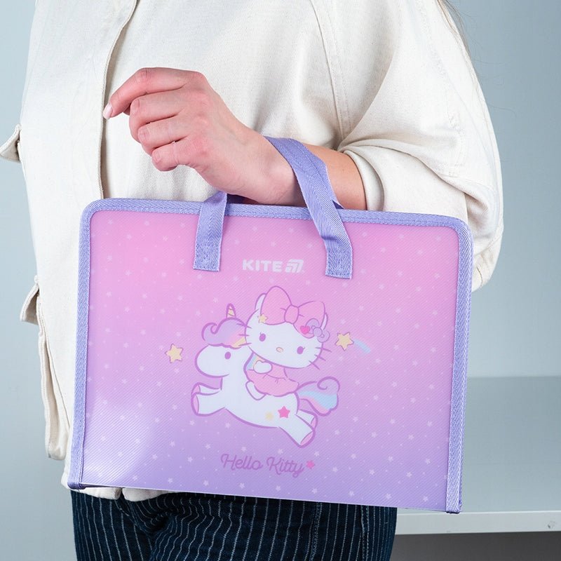Teczka szkolna z rączką gruba A4 XL Hello Kitty