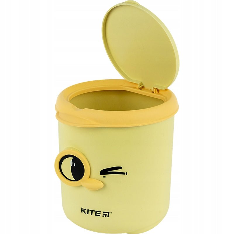 Kosz na śmieci na biurko dla dziecka żółty