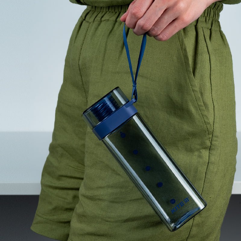 Butelka na wodę kwadratowa 550 ml niebieski