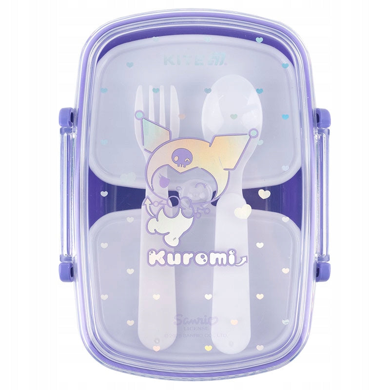 Lunchbox Śniadaniówka ze Sztućcami 750ml fioletowa Kuromi Kite