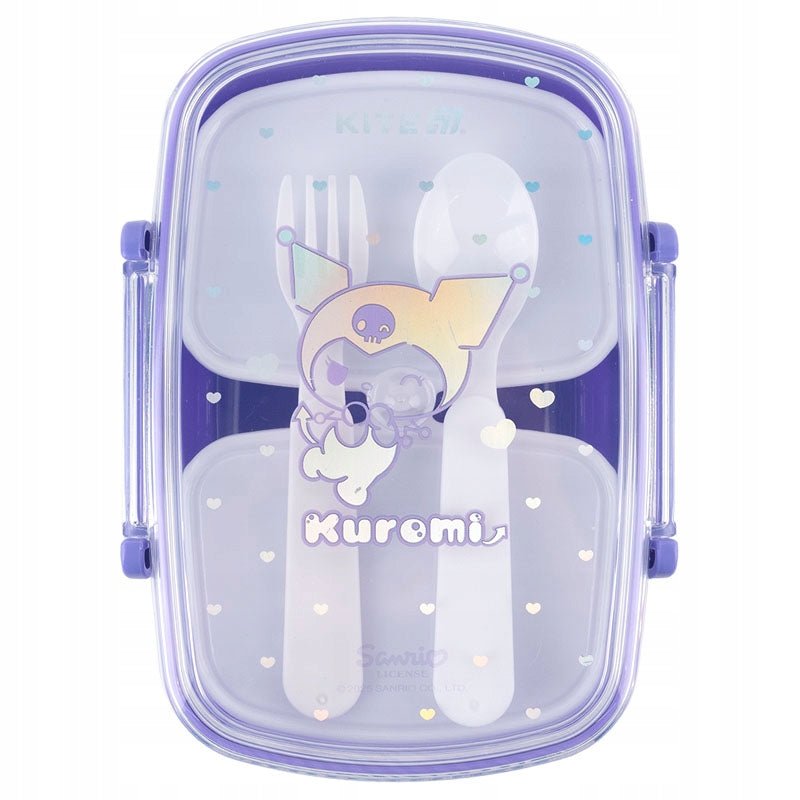 Lunchbox Śniadaniówka ze Sztućcami 750ml fioletowa Kuromi Kite