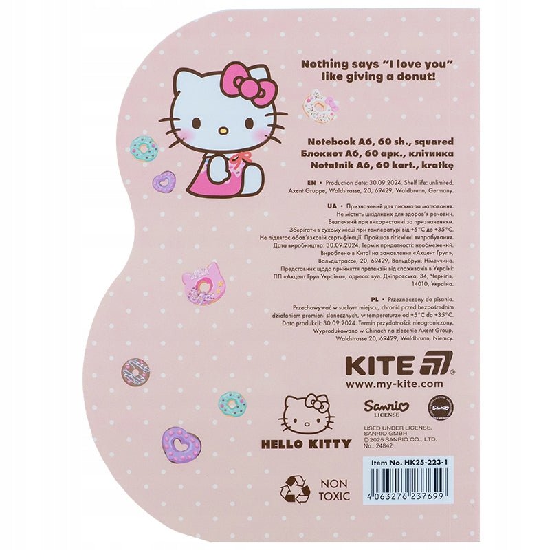 Notes pamiętnik A6 różowy Hello Kitty Kite