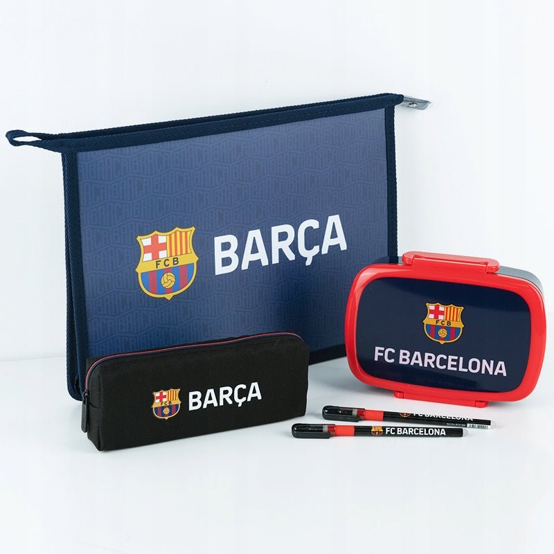 Teczka na suwak szkolna A4 FC Barcelona