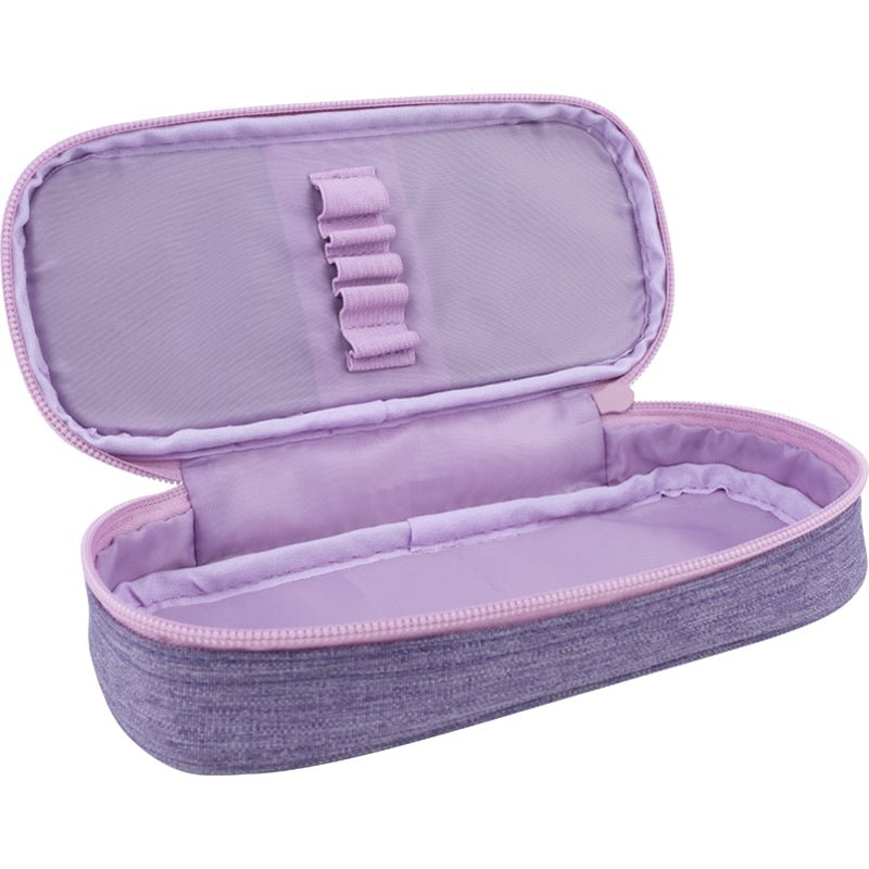 Piórnik saszetka szkolny dla dziewczynki College liliowy