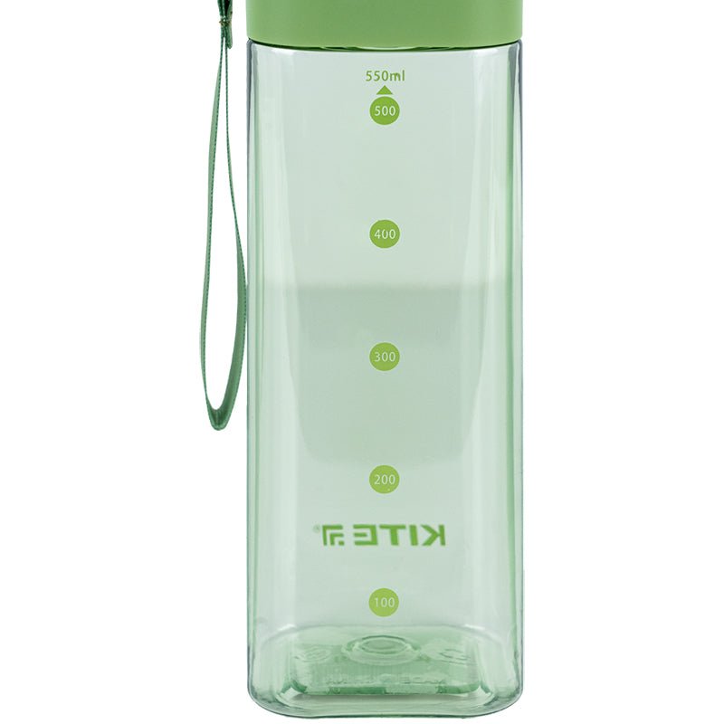 Butelka na wodę, kwadratowa 550 ml, zielony