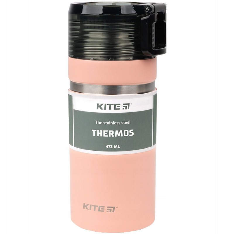 Termos Kite K21-320-01 utrzymuje temperaturę napojów, dzięki czemu w każdej chwili możesz poczestowac się ciepłą aromatyczną herbatą lub aromatyczną kawą.