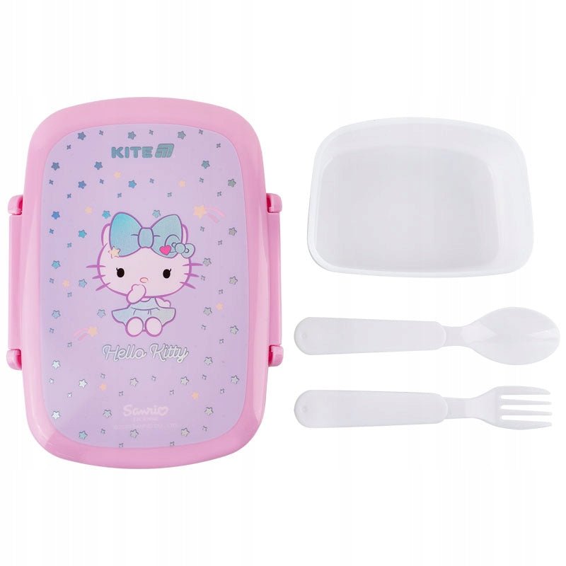 Lunchbox Śniadaniówka ze Sztućcami 750 ml Hello Kity Kite