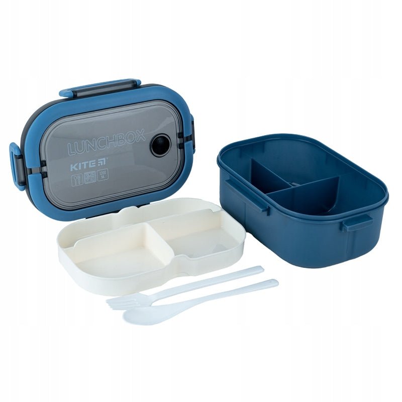 Lunchbox z przegrodkami i ze sztuccami 1200ml