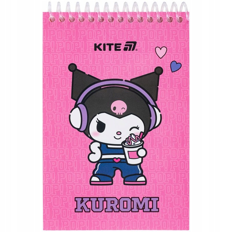 Notes spiralny A6 Kuromi Kite